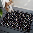 thumbnail image 4 of Colorful Polka Dot Bathroom Rug Washable 2x3 Entryway Rug Non Slip Modern Minimalist Geometric Black Front Door Mat Low Pile Indoor Doormat Throw Floor Carpet for Kitchen Bedroom Entrance, 4 of 8
