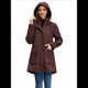 thumbnail image 5 of Chaquetas Softshell Impermeables para Mujer, Abrigos Cálidos con Forro y Capucha, Chaqueta Impermeable Larga. Color Café L, 5 of 8