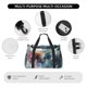 thumbnail image 4 of Balery Ink Style Wave Dragon Bolsa de Gimnasio para Mujeres, Bolsa de Viaje con Bolsillo Húmedo, Bolsa de Fin de Semana para Mujeres, Bolsa de Viaje Resistente al Agua, 4 of 7