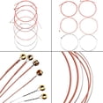 thumbnail image 3 of Cuerdas 3 juegos de cuerdas de cuerdas de guitarra folk acústica Cuerdas de alambre de acero inoxidable con aleación de cobre, 6 piezas / juego (.007-.047) Tomshoo Cuerdas, 3 of 6