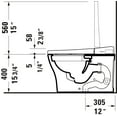 thumbnail image 5 of Duravit 622000011001300 Sensowash U 0.8 / 1.28 Gpf Dual Flush Elongated Toilet - White, 5 of 5