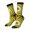 2 Black-1, variant on Yellow Mandala Crew Socks for Men & Women, Breathable Casual Athletic Ankle Socks