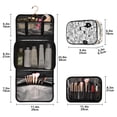 thumbnail image 3 of Iauyy 3 Piece Large Portable Hanging Toiletry Bags for Travel,Foldable Makeup Organizer with Multiple Compartments for Men&Women，Monster, 3 of 9
