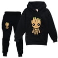 thumbnail image 1 of Conjunto de 2 piezas de sudadera y pantalones de manga larga para niños de otoño 2022, diseño de dibujos animados, soy Groot para niña y niño zhangmenya LED, 1 of 2