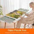 thumbnail image 2 of Lifewit 1500 Pieces Rotating Puzzle Board with 4 Divided Drawers and Protective Cover, Portable Jigsaw Table with Lazy Susan, Spinning Puzzle Board as Ideal Gift, 33.3" x 25.4", ABS Plastic, White, 2 of 9