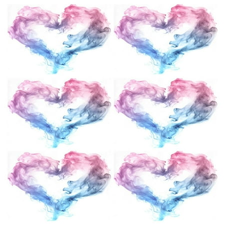 

Ryvnso Placemats Set of 6 Heart Shape Marble Dining Mats Heat-Resistant Non-Slip Washable Table Mat
