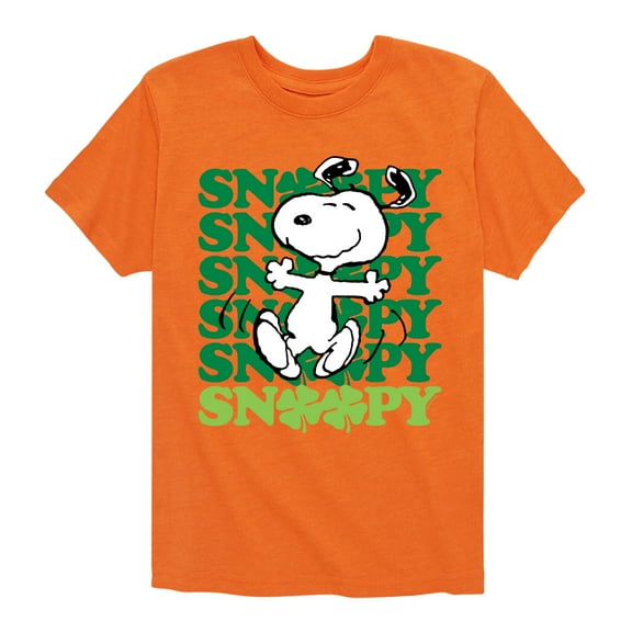 Snoopy Clover Dance - Toddler And Youth Short Sleeve Graphic T-Shirt