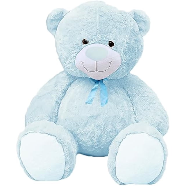 PELUCHERIA | Oso de Peluche Gigante Suave y Bonitos. Osos Gigantes de Peluche Esponjoso y Resistente. Tam: 120 cm. Elaborado en poliéster. Peluche Gigante (Blue)