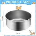 8 Pcs Dog Crate Water Bowl Stainless Steel Kennel Bowls Bulk Hanging