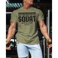 thumbnail image 3 of Gymish Squat Sets Us Apart Workout Shirt for Men – Funny Lifting Gym T-Shirt, Fitness Gift for Men, Military Green, 3X-Large, 3 of 6