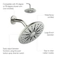 thumbnail image 6 of Design House Ian Modern 8" 2-Function Showerhead, Satin Nickel, 6 of 11