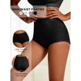 thumbnail image 7 of GAI YI Women's High-Waist Tummy Control Girdle Panties Black Jacquard Ladies Panties for Women Full Coverage Underwear 2Black+2Black M, 7 of 7