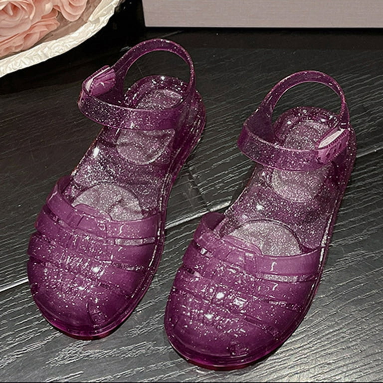 HQiJIAN Kids Girl Jelly Sandals Girls Closed Toe Princess Summer