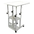 thumbnail image 1 of Tnarru Bedside Table with Wheels Height Adjustable Durability, 360 Degree Rotation Movable Laptop Side Desk, Practical for Dormitory 60cmx40cm, 1 of 8