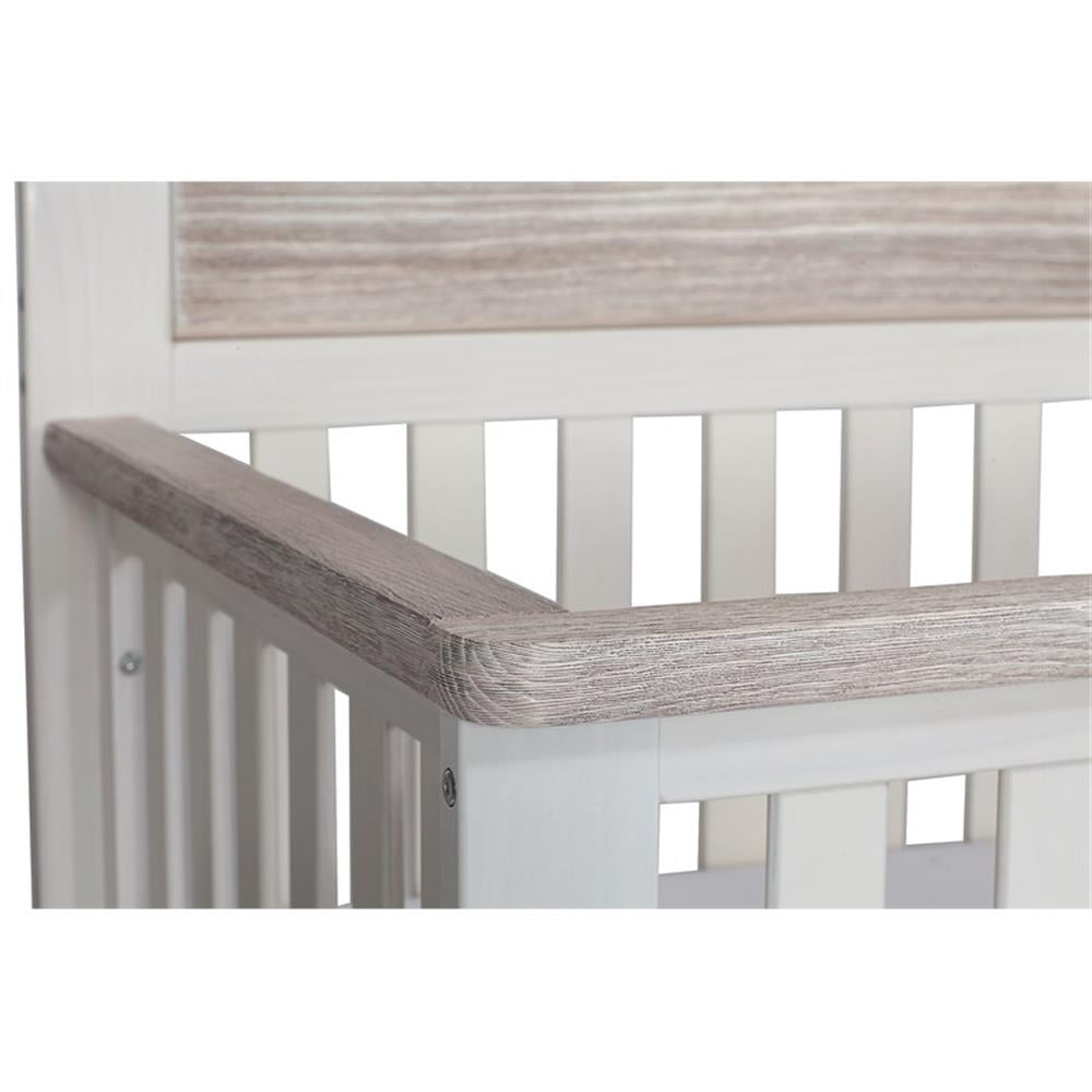Suite Bebe Hayes 4-in-1 Convertible Crib, White & Natural