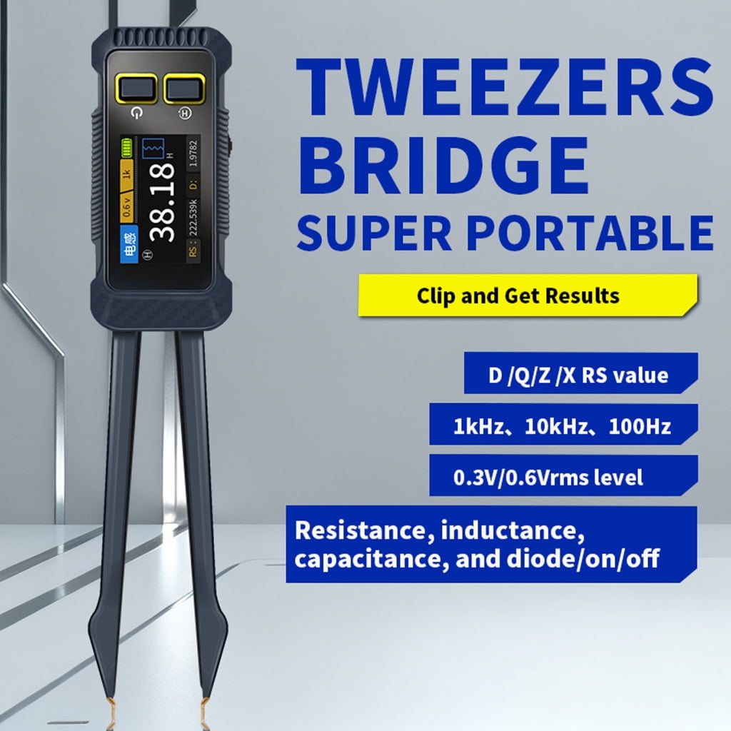 Automatic JD1795 Meter Tweezers for Component Recognition in PCB Testing Without Manual Switching