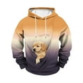 thumbnail image 2 of Yievot Dog Pouch Hoodies for Men Kangaroo Pocket Cat Pouch Sweatshirts Gradient Color Pet Carrier Pullover Pet Holder Long Sleeve Tops, 2 of 5