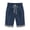 Dark Blue, variant on Summer Shorts for Women Elastic Waist Knee Length Casual Cotton Bermuda Shorts with Drawstring Half Shorts Pants