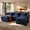 Dark Blue, variant on Toject 107.87" Modular Sectional Sofa U Shaped Cloud Couch, Chenille 4 Seat Deep Seat Sofa with 2 Movable Ottomans for Living Room Bedroom Apartment, Cream (Off-White)