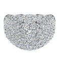 thumbnail image 4 of Dome Fashion Rings for Women Cocktail Rings Anniversary 14K White Gold 3 CT TW (G,SI), 4 of 5