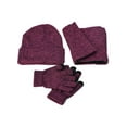 thumbnail image 3 of LAVA Winter Beanie Hat Scarf Gloves Set for Women Men Touch Screen Gloves Skull Cap Knit Neck Warmer Set (Pink), 3 of 9