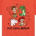 thumbnail image 3 of Toy Story - Play Chill Repeat - Toddler & Youth Short Sleeve Graphic T-Shirt, 3 of 5