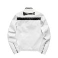 thumbnail image 2 of Men's Colorblock PU Leather Jacket, Zipper Front Stand Collar Motorcycle Coat, Casual Fashion Outerwear for Men, 2 of 12