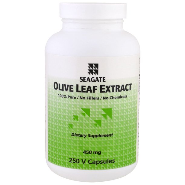 Seagate Olive Leaf Extract, 450 mg, 250 V Capsules