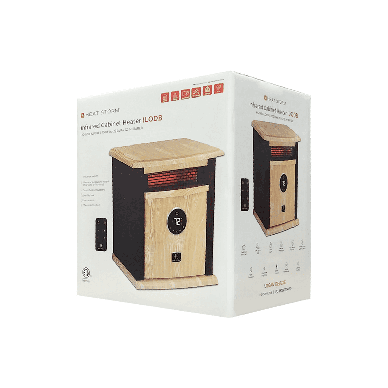 Heat Storm Logan Deluxe Electric Wooden Radiant Area Mountable