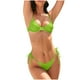 thumbnail image 2 of Traje de baño para mujer, traje de baño de dos piezas con tirantes de cuello y abertura en tres puntos, trajes de baño para mujer, conjuntos de bikini para mujer, trajes de baño de bikini para mujer, 2 of 6