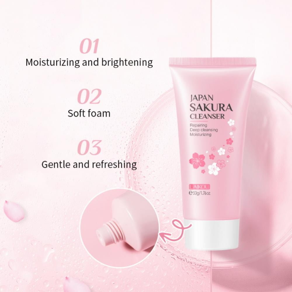 Buy Cherry blossoms Face Wash, Daily Facial Cleanser for Combination to