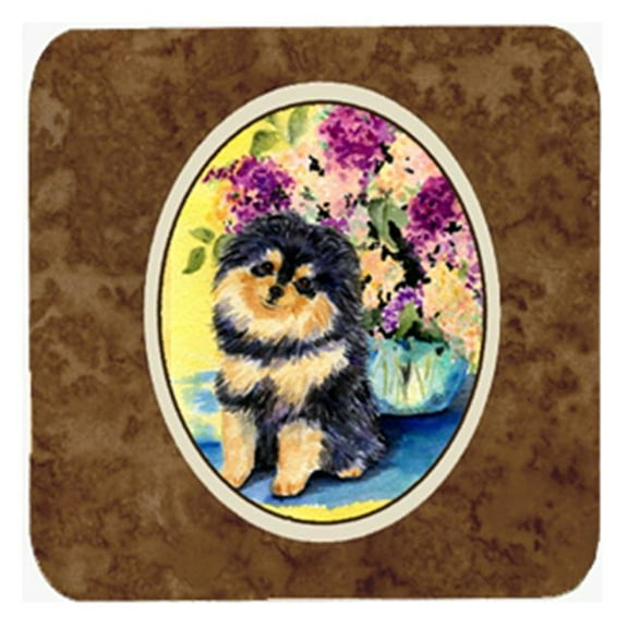 Pomeranian Foam Coasters - Set Of 4