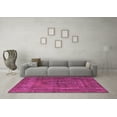 thumbnail image 3 of Ahgly Company Indoor Square Oriental Pink Industrial Area Rugs, 4' Square, 3 of 4