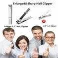 thumbnail image 5 of Manicure Set Nail Clipper Set Men Women 8 in 1 Toe Finger Nail Clipper Personal Care Tools with Portable Travel Case Manicure Pedicure Tools Grooming Kit Gift for Men Women Family Friends Wife, 5 of 8