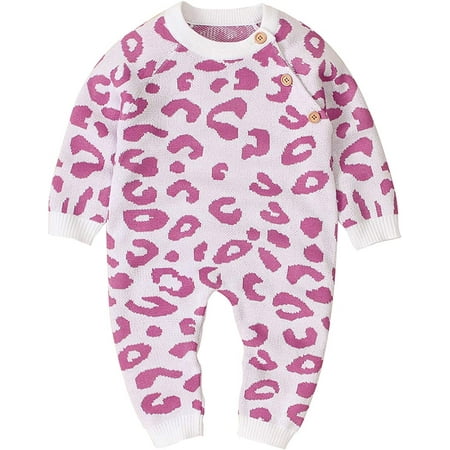 

YOUI-GIFTS Newborn Baby Knitted Romper Long Sleeve One-Piece Jumpsuit Bodysuit Clothing Outfits