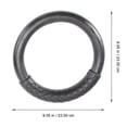 thumbnail image 3 of SHISUYAN 1 Pair Gym Rings Rings Professional Rings for Abdominal Training Workout Fitness Black, 3 of 5