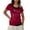Red, variant on Tops for Women Trendy Long Sleeved Tops Ladies Long Sleeve Sheer Top Short Sleeve Tunics for Women And Blouses Fall Womens 3/ 4 Tee Shirts under X Dressy Casual Womens Clothes Blouses Light Pink L