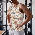 thumbnail image 5 of KLL BBQ Party1 Print Men's Muscle Gym Workout Stringer Tank Tops Bodybuilding Fitness T-Shirts Tank Tops Men-XX-Large, 5 of 7