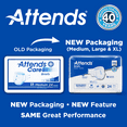 thumbnail image 2 of Attends Adult Incontinence Brief L Heavy Absorbency Breathable, DDP30, 72 Ct, 2 of 8
