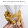 thumbnail image 5 of Magnetic Curtain Tiebacks 4 Pack Curtain Holdback Modern Simple Drape Tie Backs for Thin or Thick Home & Office Window Draperies, 5 of 5