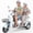 Grey, variant on Wooken Heavy-Duty 3-Wheel Mobility Scooter for Adults and Seniors, 1000W Peak Motor, 550-Lb. Weight Capacity, 3-Speed, Dual Seat, Lockable Trunk, Up to 25-Mile Range, Grey