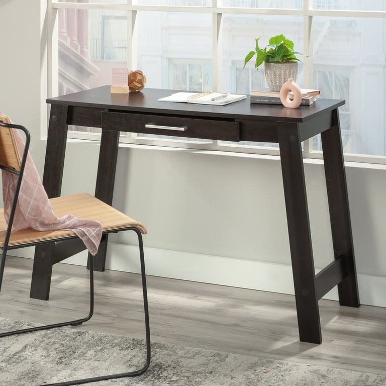 Sauder Beginnings Writing Desk with Drawer Cinnamon Cherry Finish