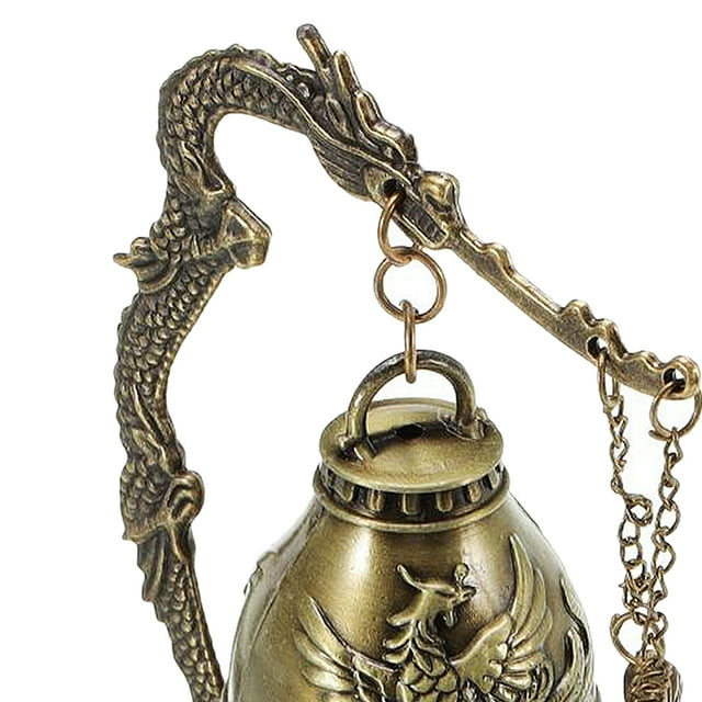 VONKY Dragon Fengshui Bell Good Luck Bless Home Decor Desk for Phoenix 7x7x12cm 1Set