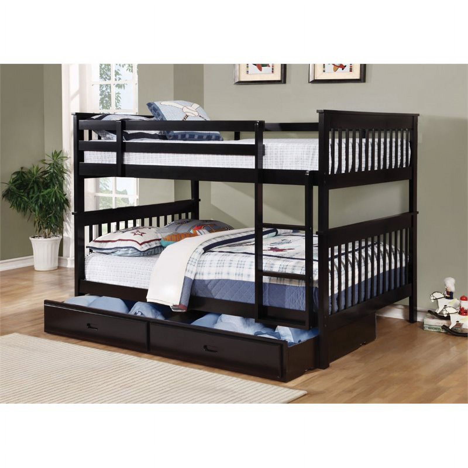 Coaster Furniture Bunks Traditional Full over Full Bunk Bed