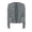 Grey, variant on HJYCHN Womens Jackets Fashion Stand Collar Solid Color Sequin Casual Short Jacket Long Sleeve Party Outerwear Winter Coats for Women Purple XXL