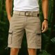 thumbnail image 4 of WILLBEST Pantalones Cortos Cargo Casuales para Hombre, para El Trabajo, de Corte Holgado, con Bolsillos para Exteriores, para Senderismo, Viajes y Uso Diario., 4 of 8