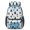 Bigfoot and Silhouette Blue Pattern, variant on Bigfoot and Silhouette Blue Pattern 17" Waterproof Oxford School Backpacks for Teens, S-Shape Padded Straps, for School, Travel, Hiking, Camping