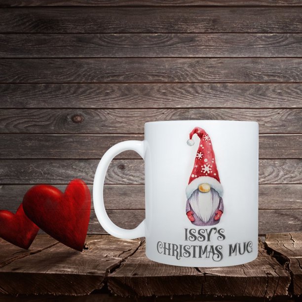 Taza navideña personalizada Regalos únicos de gnomos navideños Wmkox8yii gf9948