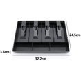 thumbnail image 4 of Cash Register Drawer, 4 Grid Cash Register Tray Cashier, Manual Push Open Cash Register Drawer, Cash Drawer, Cash Box, Perfect for Hotel, Supermarket and Shops, 4 of 5