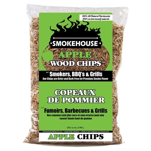 Smokehouse Apple Fine Wood Chips, All Natural Premium Smoke Flavor, 2 Pounds